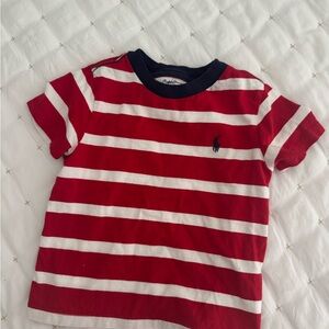 Red and White Striped T Shirt
